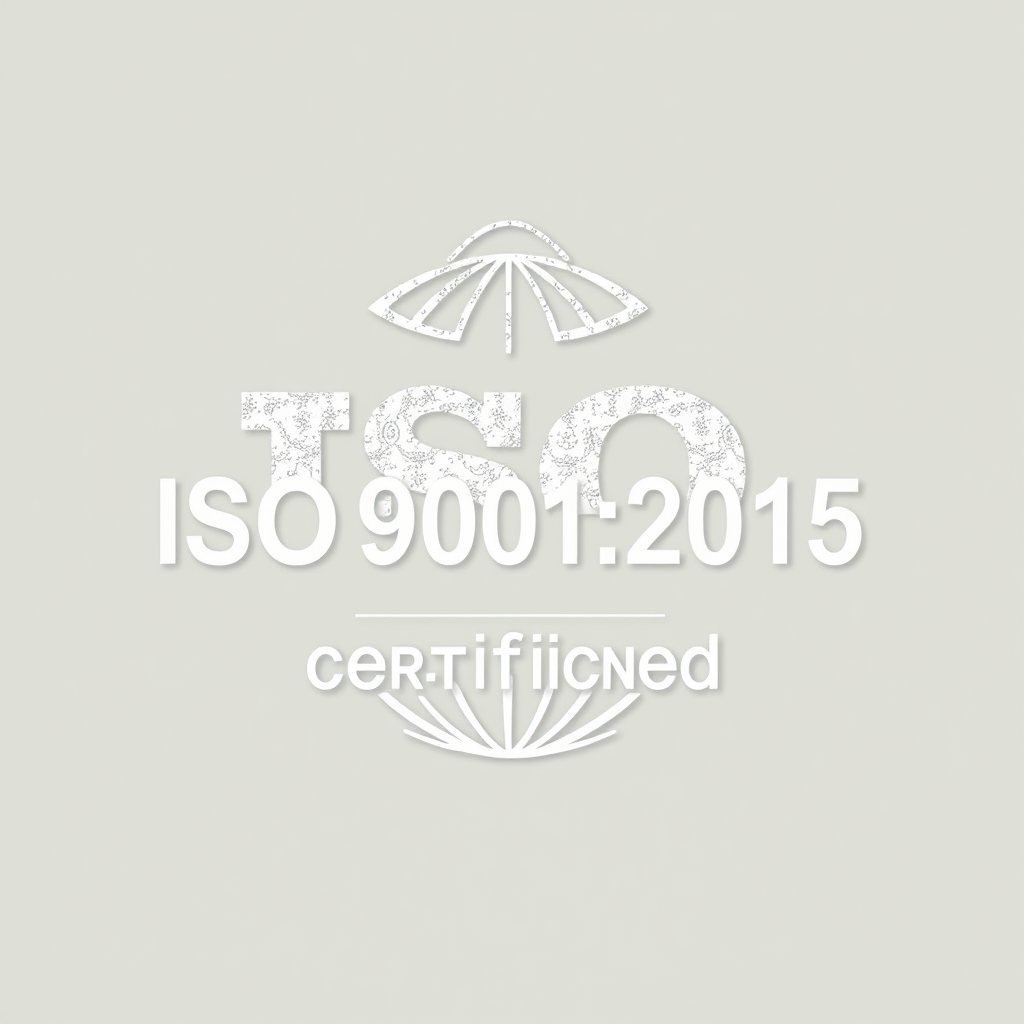 Logo de certificación ISO 9001:2015 para sistemas de gestión de calidad